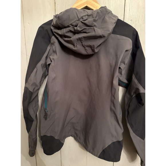 Vintage Patagonia Shelter Stone Jacket Womens XS Grey H2NO Rain Shell Hooded P12 - Picture 6 of 11